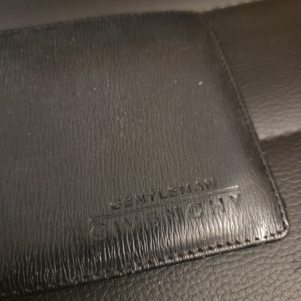 Black Leather Givenchy Gentleman Bifold Wallet